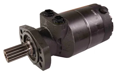 HWFR – Hydraulimoottori 14-uraisella akselilla, magneto-ovaalikiinnitys ja paineenrajoitusventtiilit