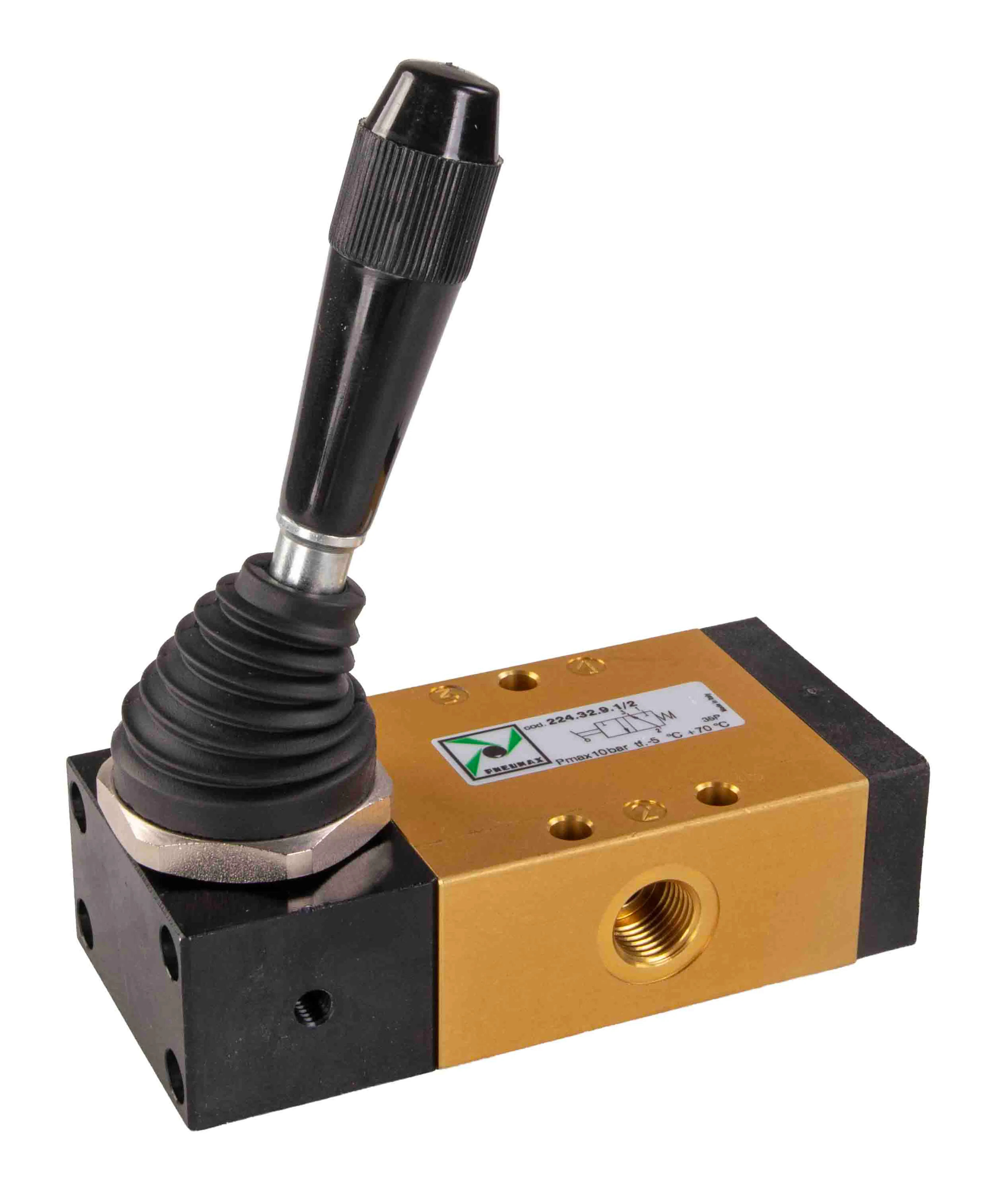 3/2-ventil spak 2-lägen 90° 1/4" Pneumax