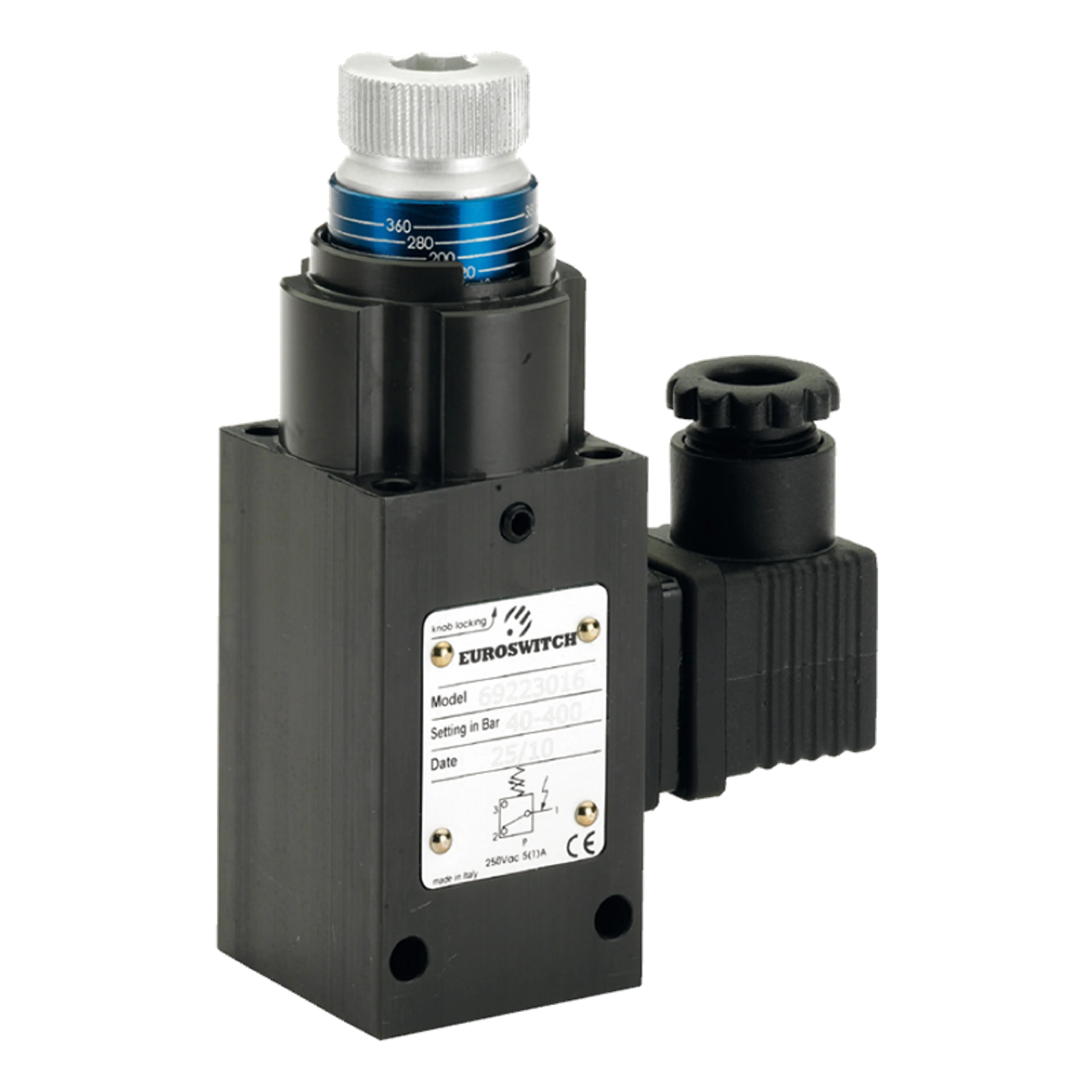 32-PK692 Tryckvakter max. 400bar SPDT ≤ 250V, med justerratt