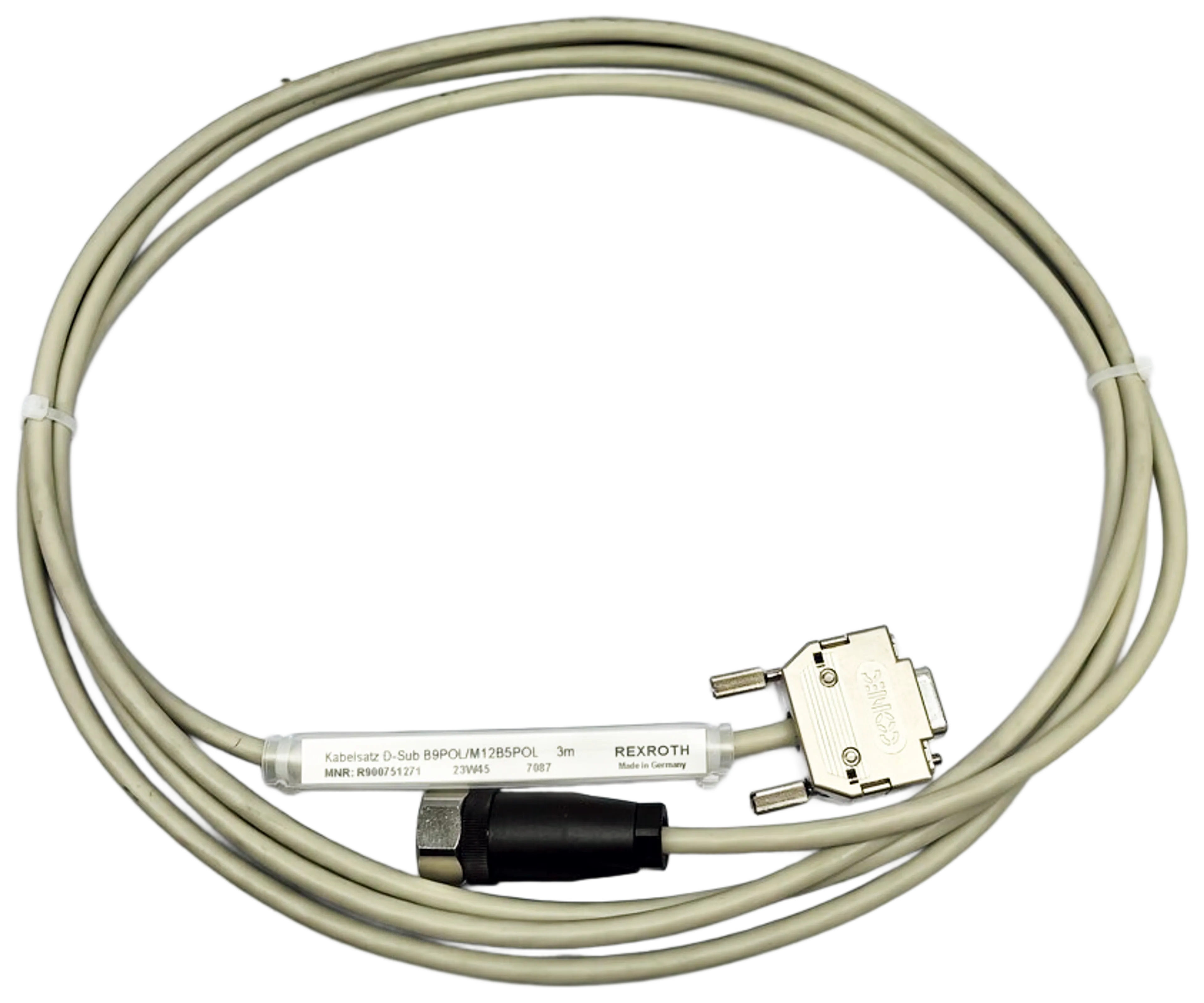 D-Sub/M12-kabel Rexroth