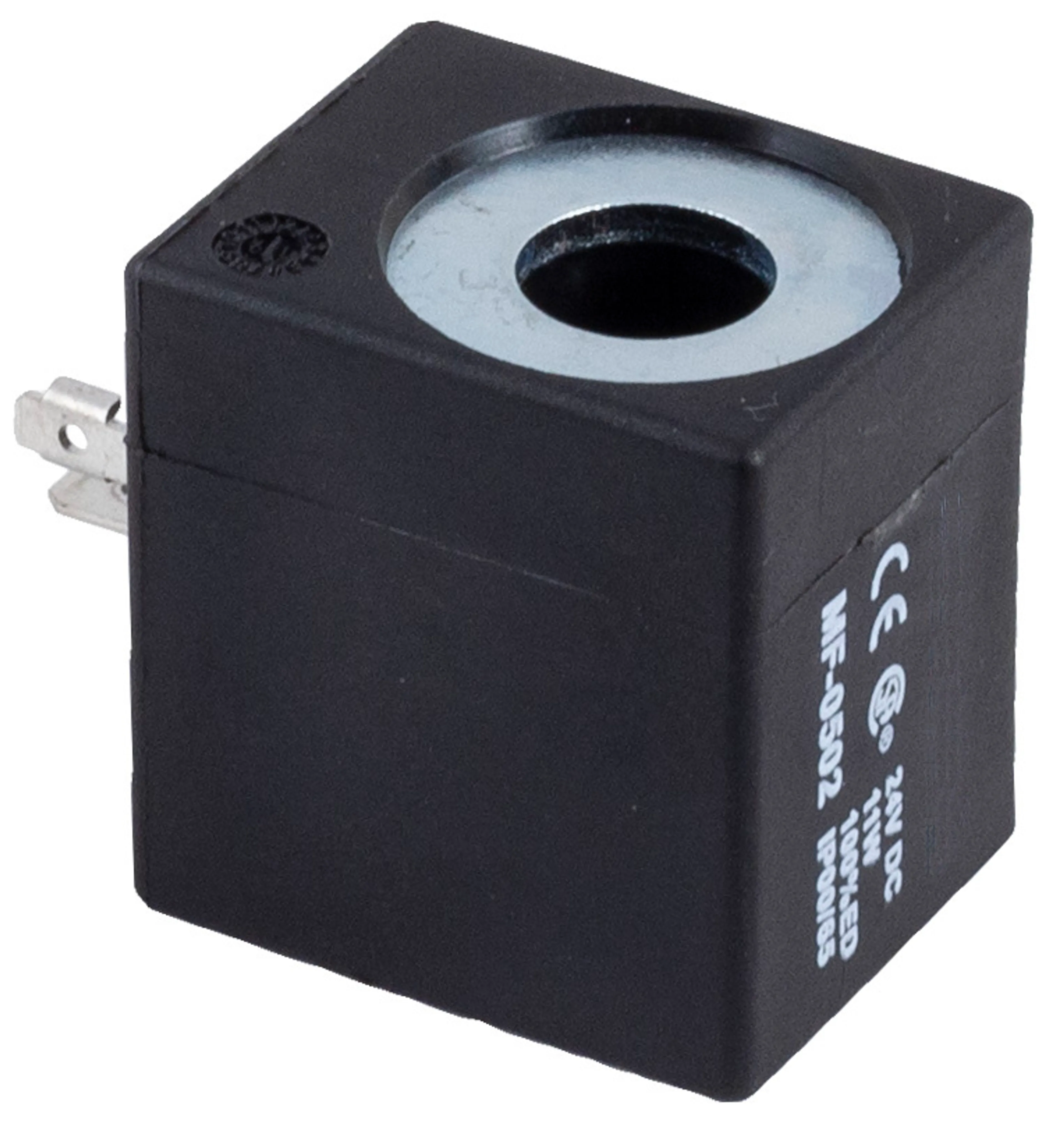 MF poppet valve solenoid coil