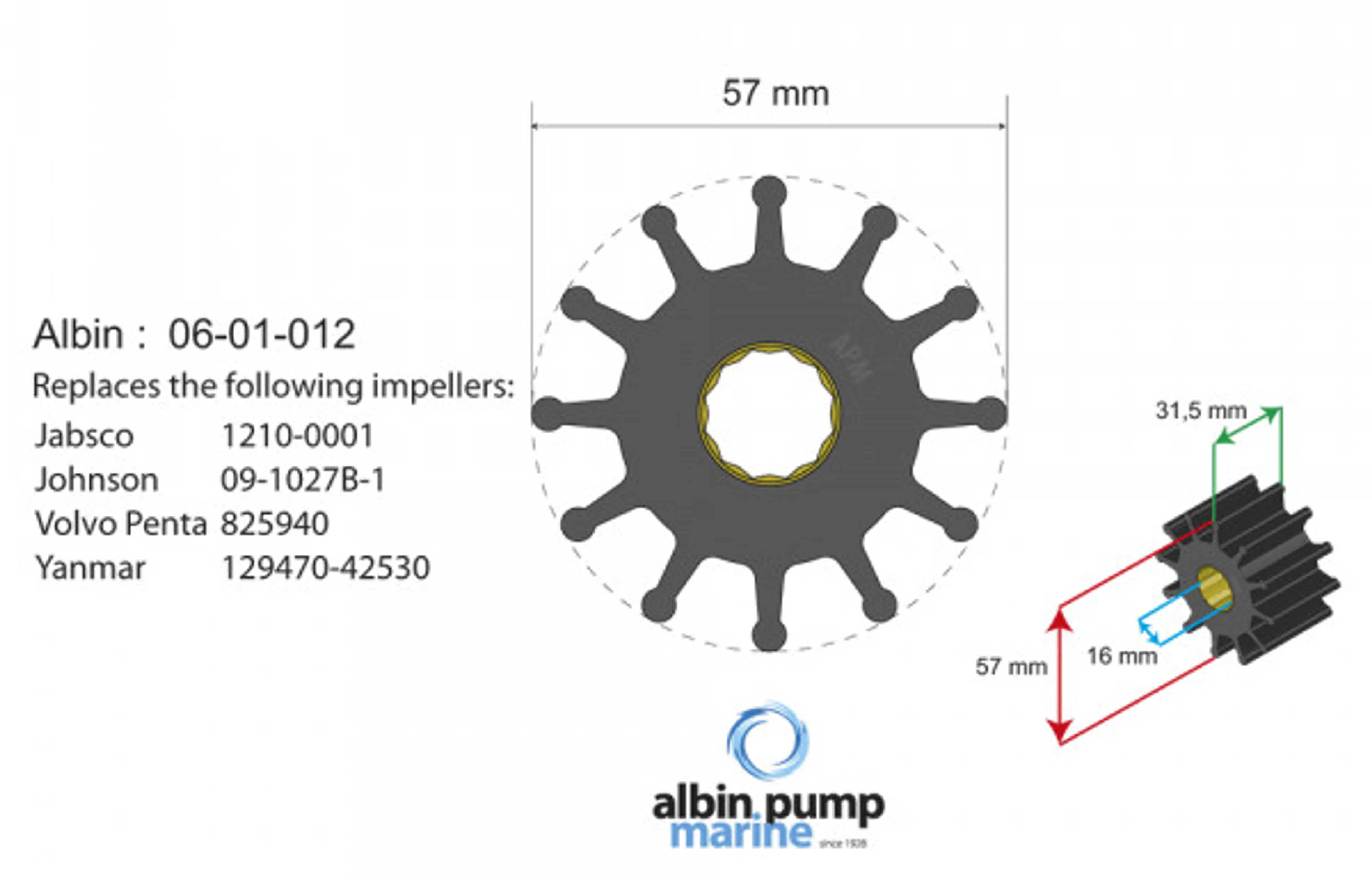 06-01-012 - Albin gummiimpeller