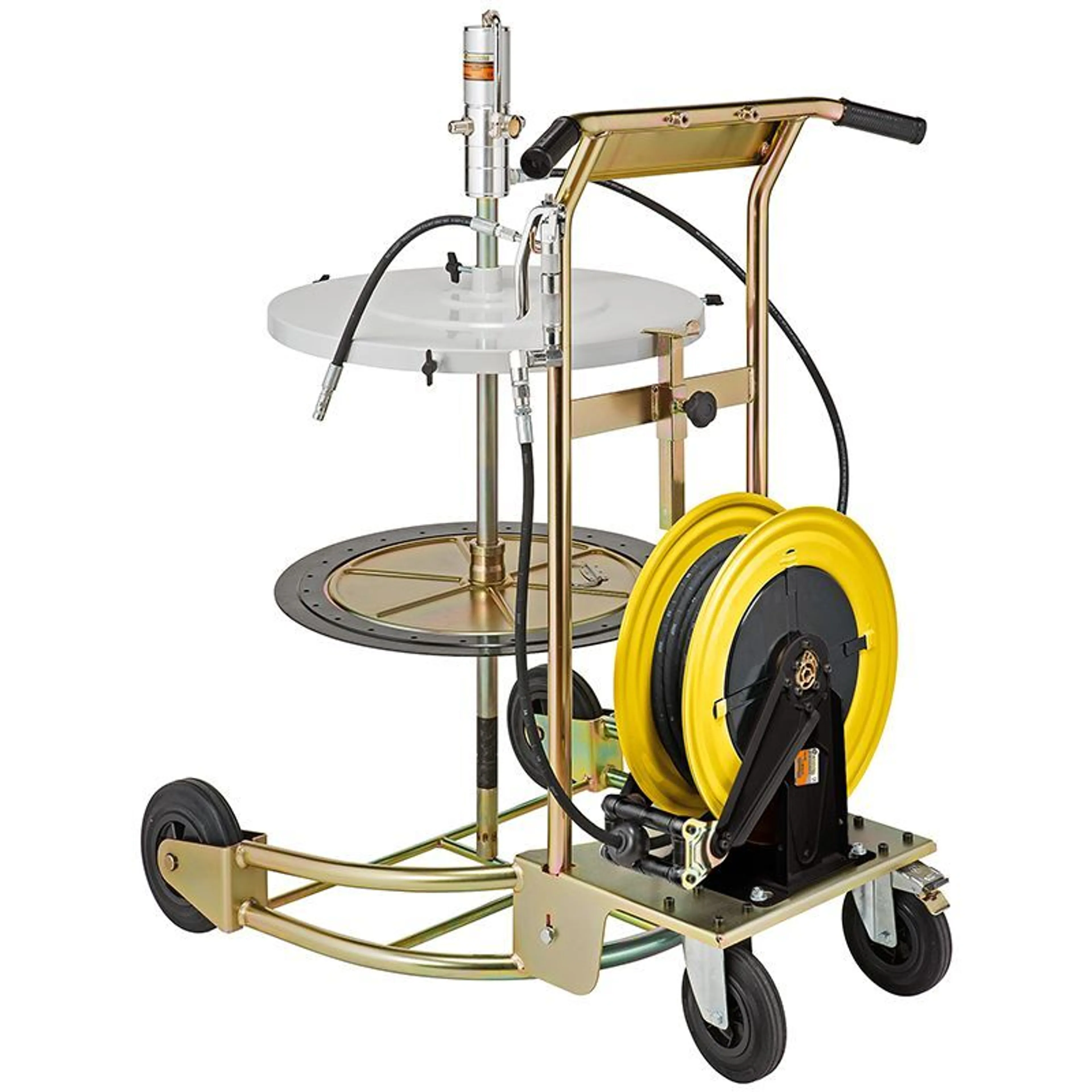 70-E64001-S - Fettpumpsats 180kg med slangvinda