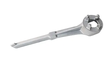 Drum bung wrench in aluminum