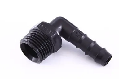 Shurflo hose barb 90° male thread