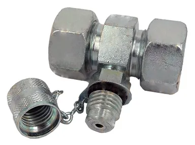 T-test fitting - With tube connection