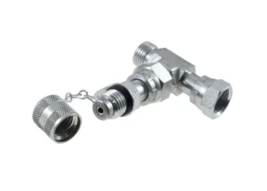 T test fitting - with ORFS threads