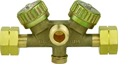LPG valve 2-cylinder regulation