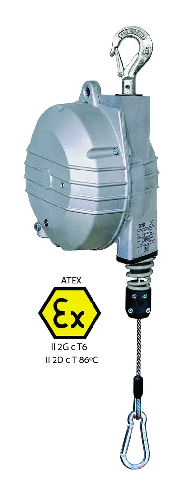 ATEX balancing reel with aluminum frame, stainless steel wire 10-22kg