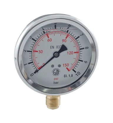 AG100 - Pressure gauge 100mm side mounting