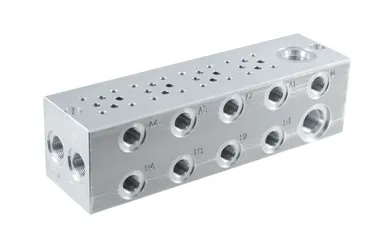 Pohjalevyt Cetop 2 / NK4, alumiini, rinnankytketty