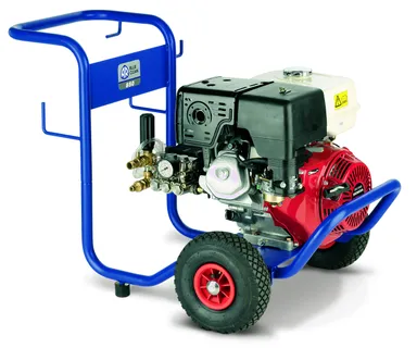Trailer-mounted engine-driven pressure washer