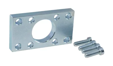 Mounting flange for profile cylinders