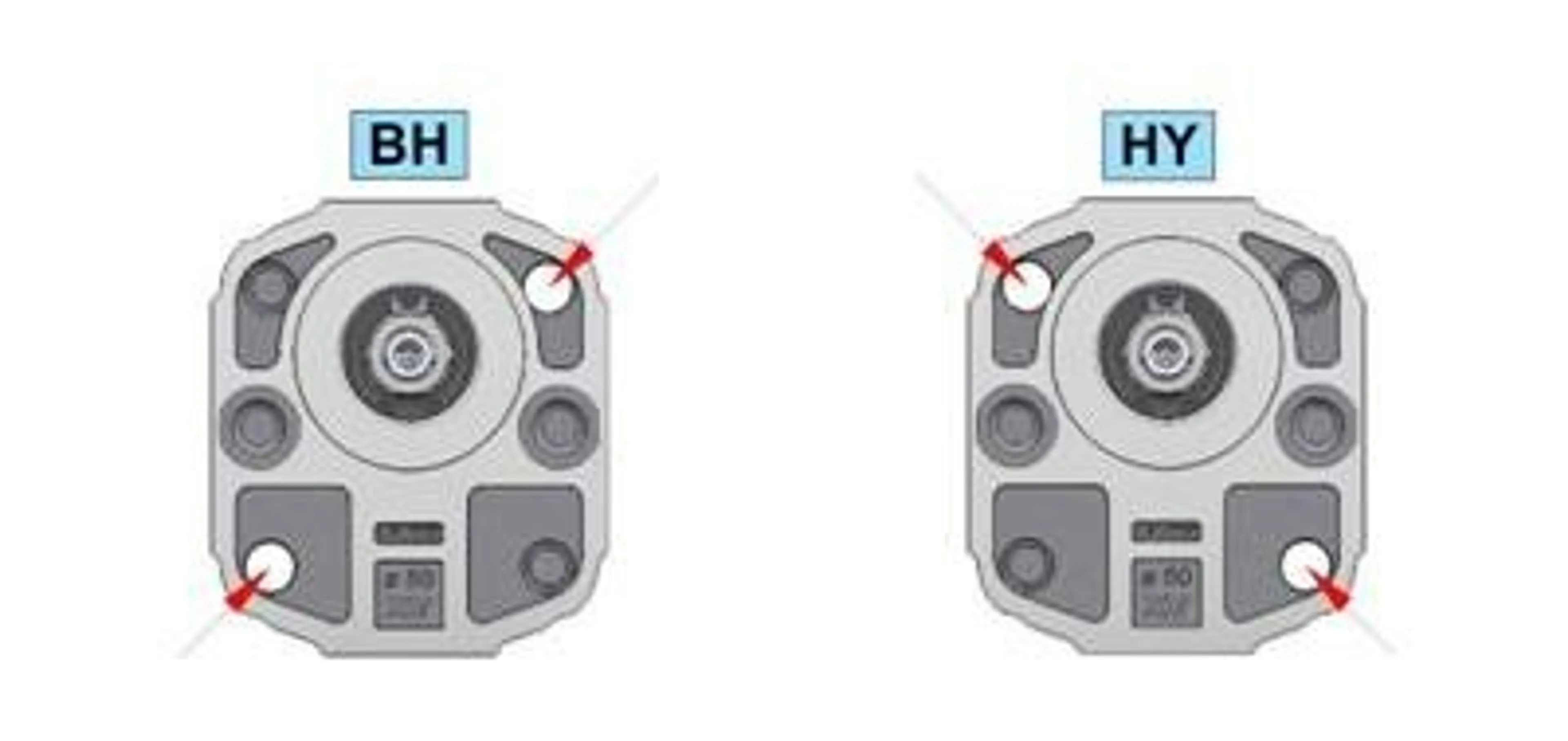 XV-2P-2-seriens kugghjulspumpar 52mm med Bosch-mått 8mm flatad axel BH