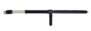 Two pipe pressure washer arm