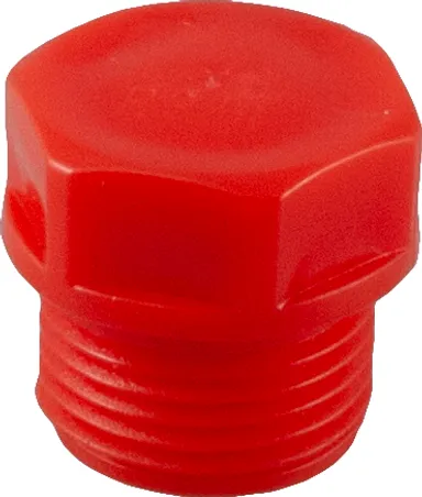 Plastic threaded plug