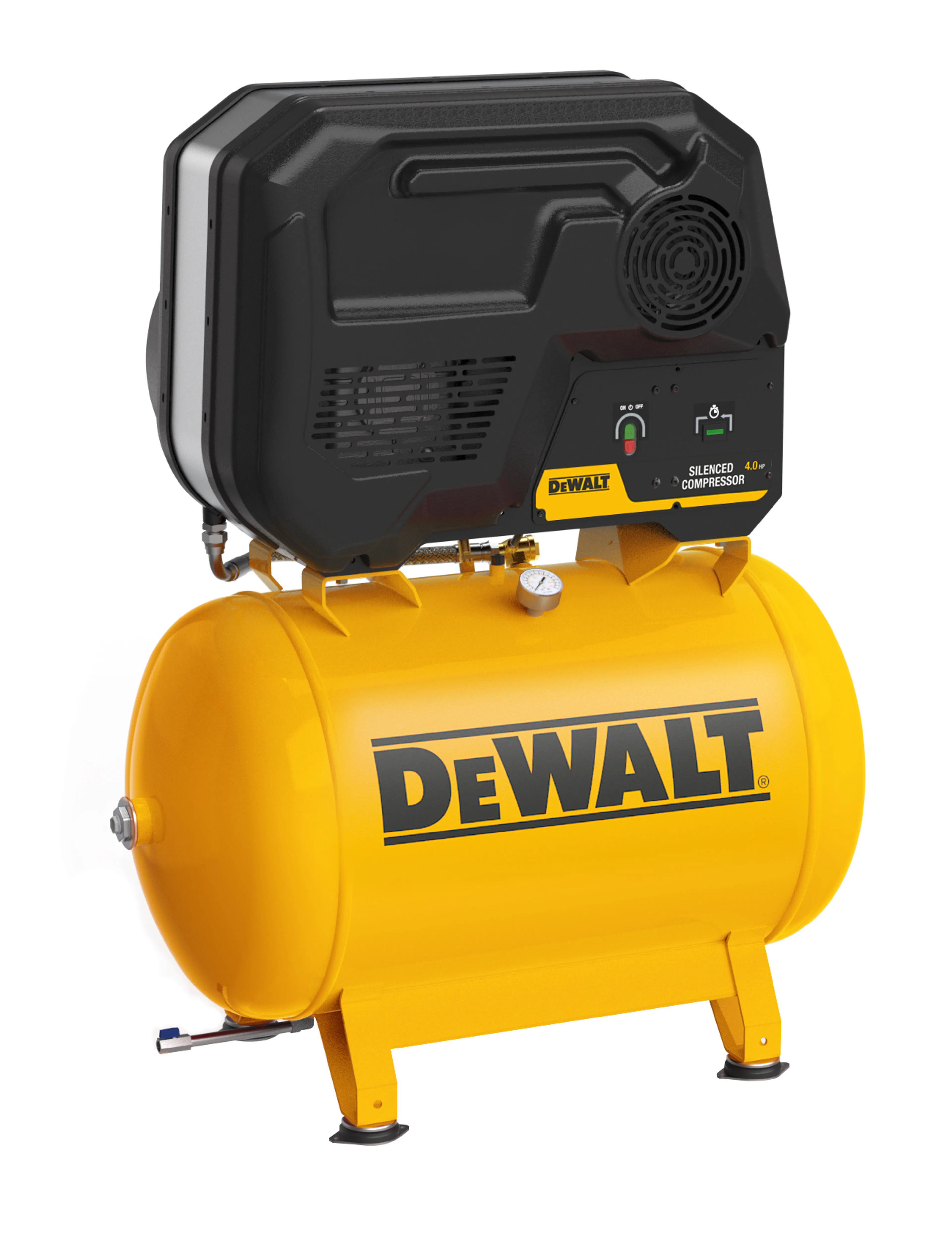 Tyst kolvkompressor DeWalt