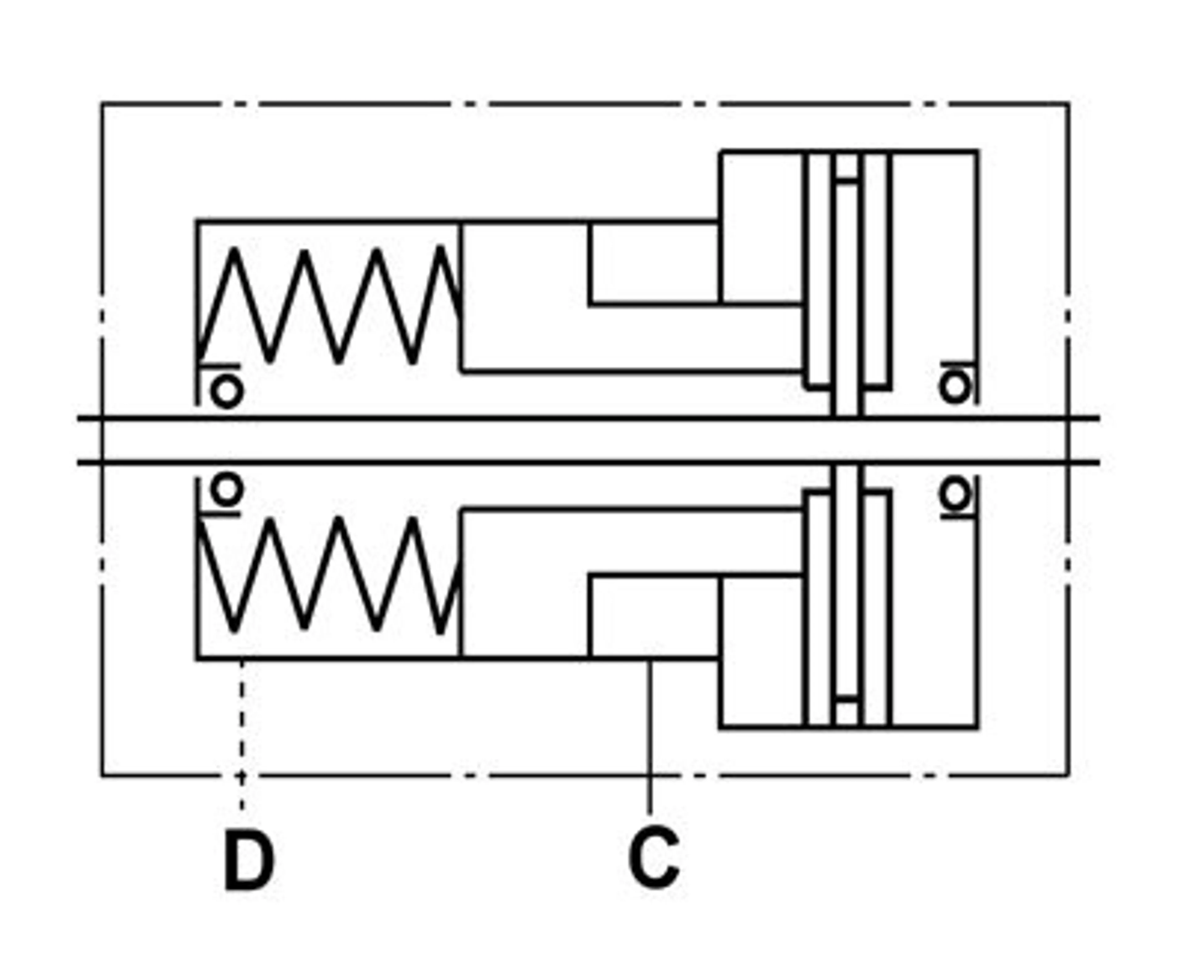 Hydraulisk skivbroms för EPRM- och EPM-motorer