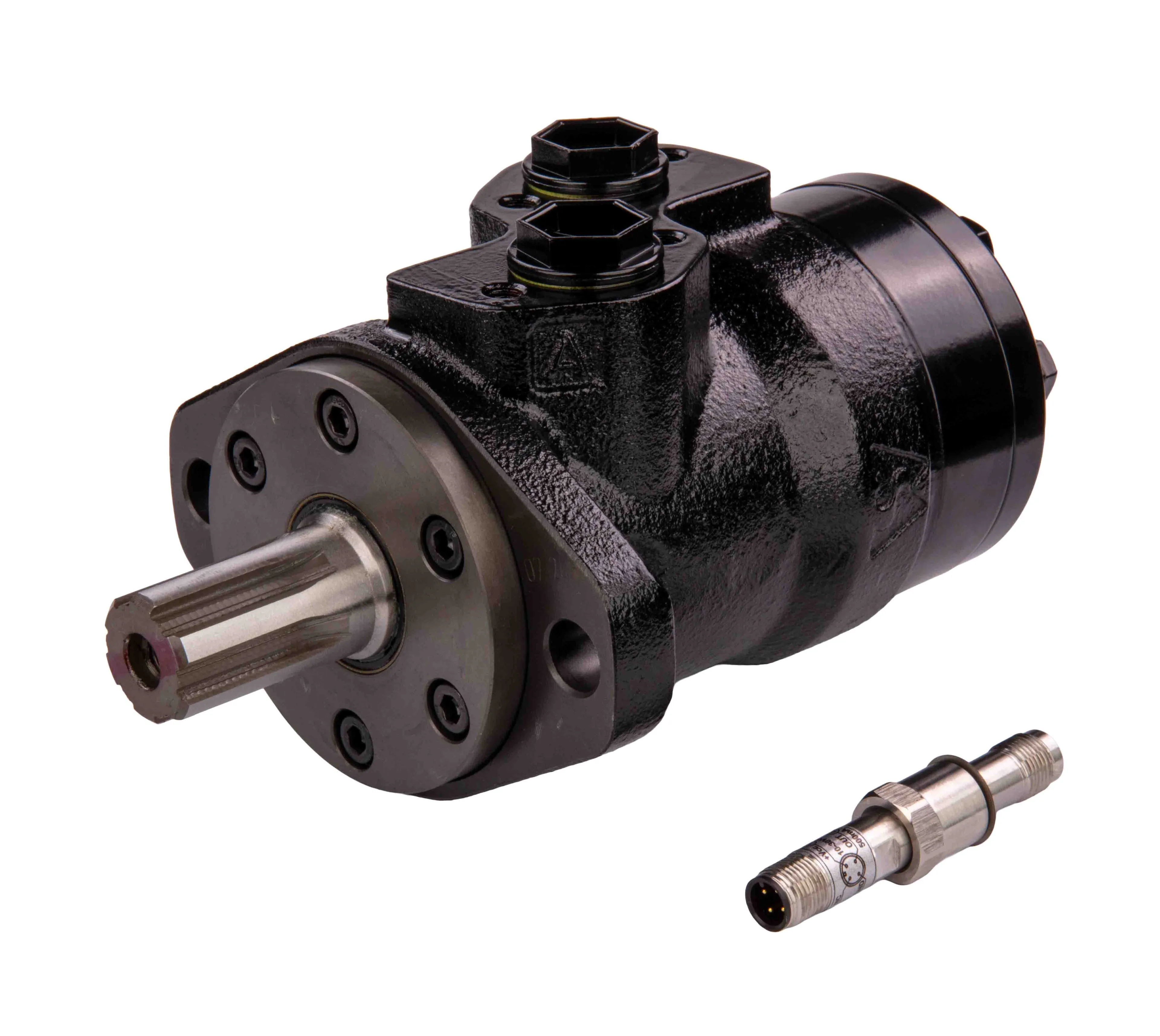 EPM-SHURSP - Hydraulmotor (OMP) med 6-spårig splinesaxel, PNP-varvtalsgivare