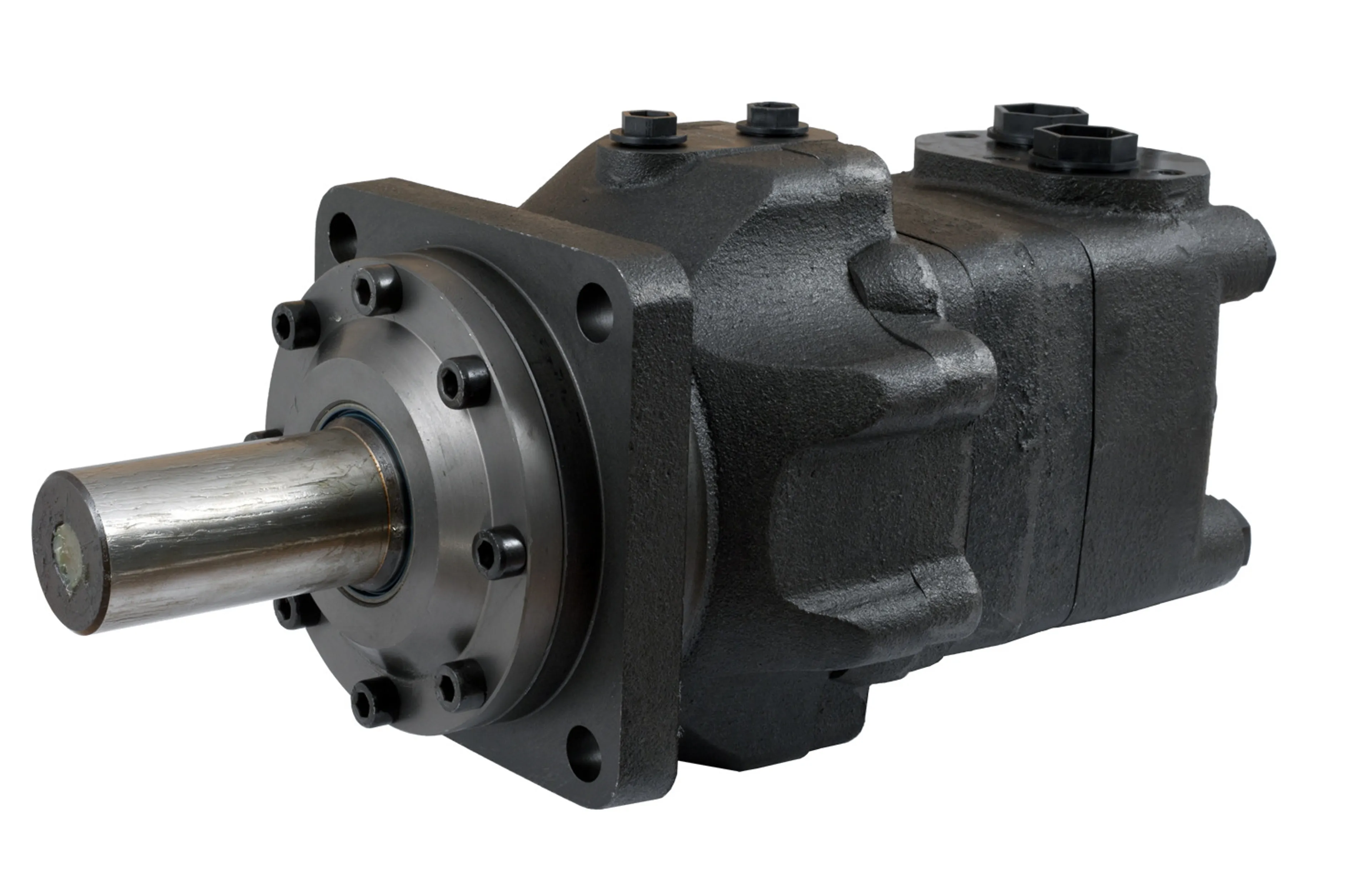 EPMT-B - Hydraulmotor (OMT FH) med broms och 40mm cylindrisk axel