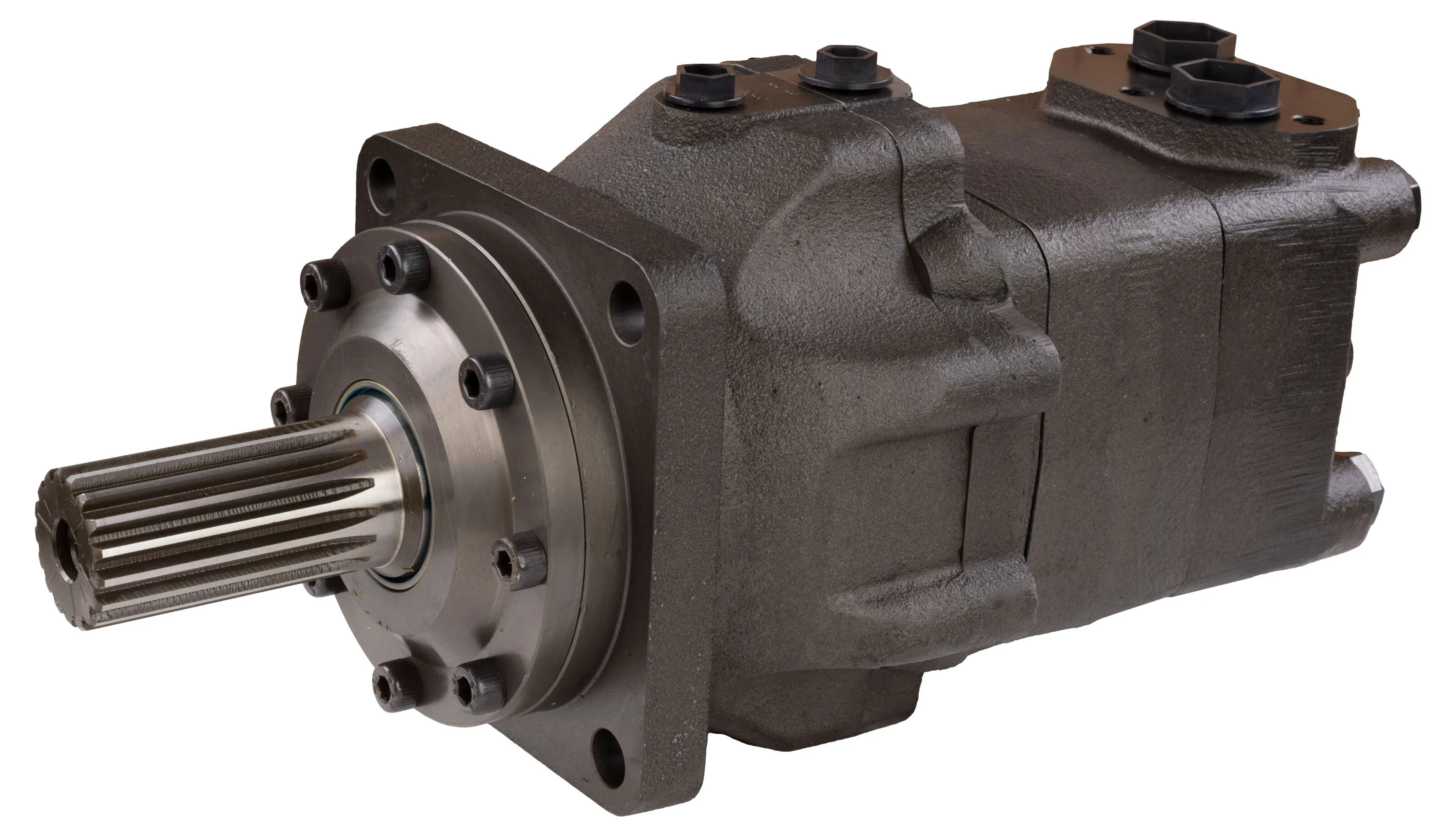 EPMT-B - Hydraulimoottori (OMT FH) jarrulla, 17-uraisella akselilla