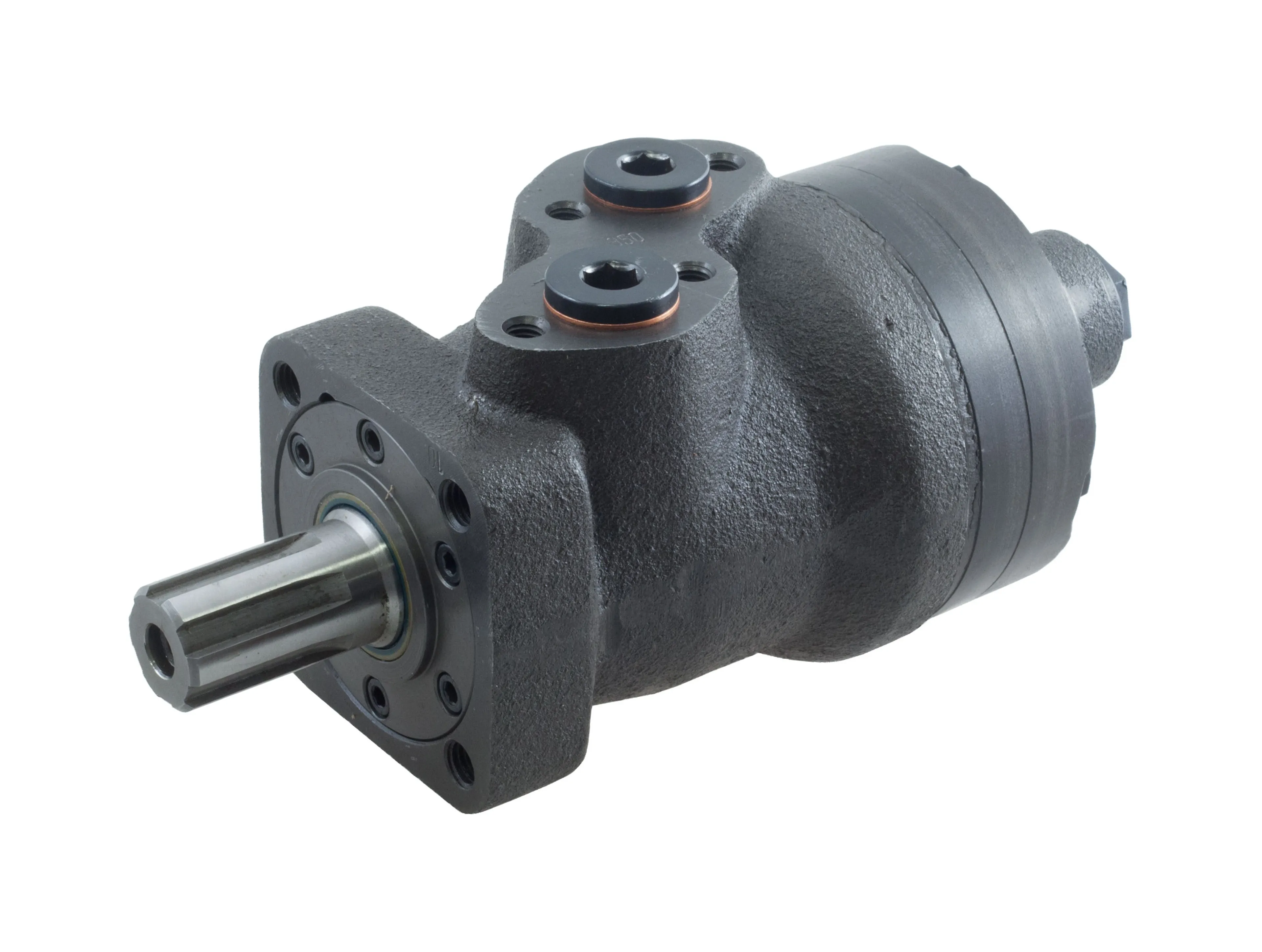 EPRMQE - Hydraulimoottori (OMR) 1” 6-ura-akseli, 4-pulttinen kiinnitys takalähtöinen
