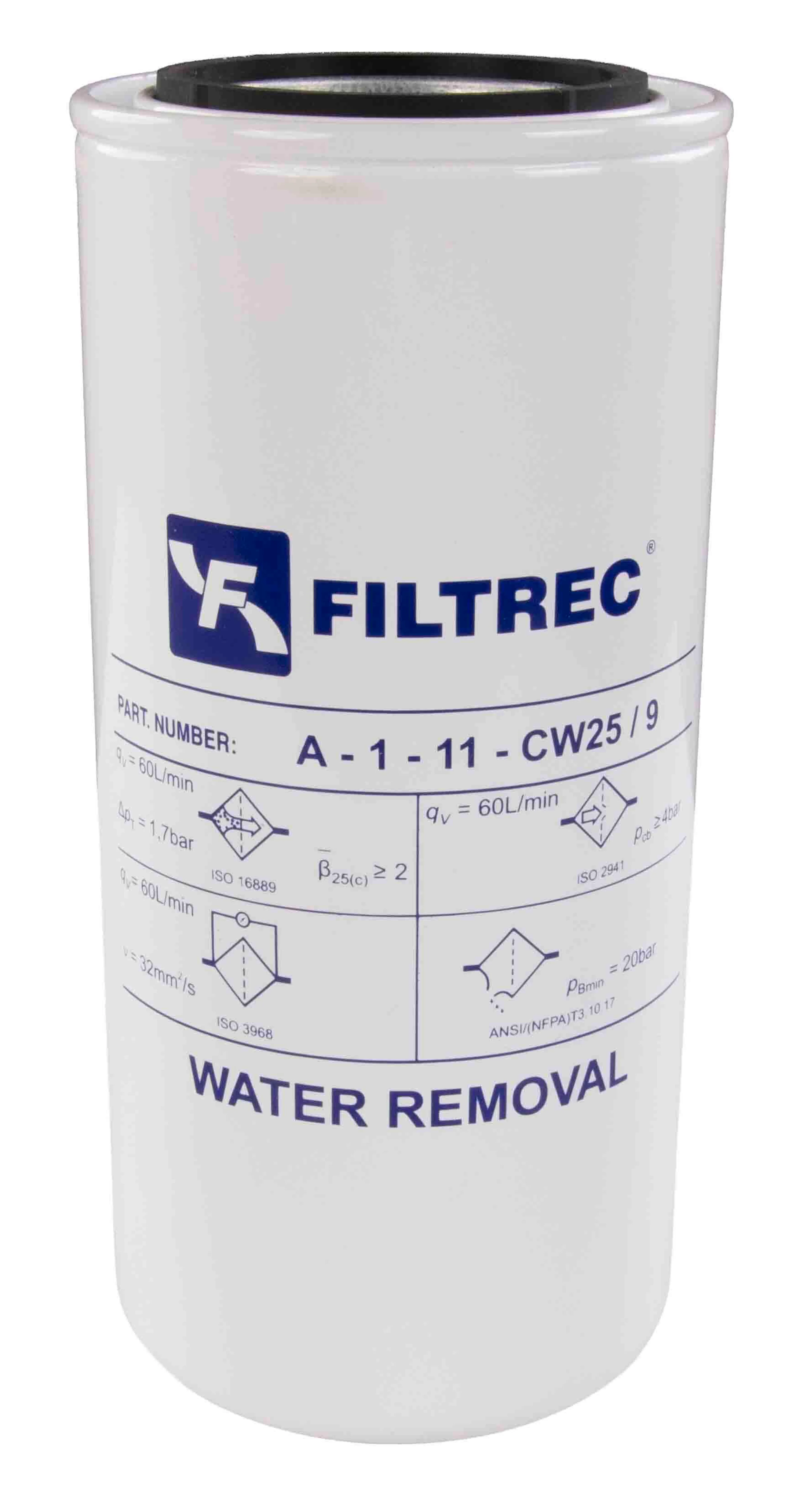 A111CW25/9 - Filtrec filter element