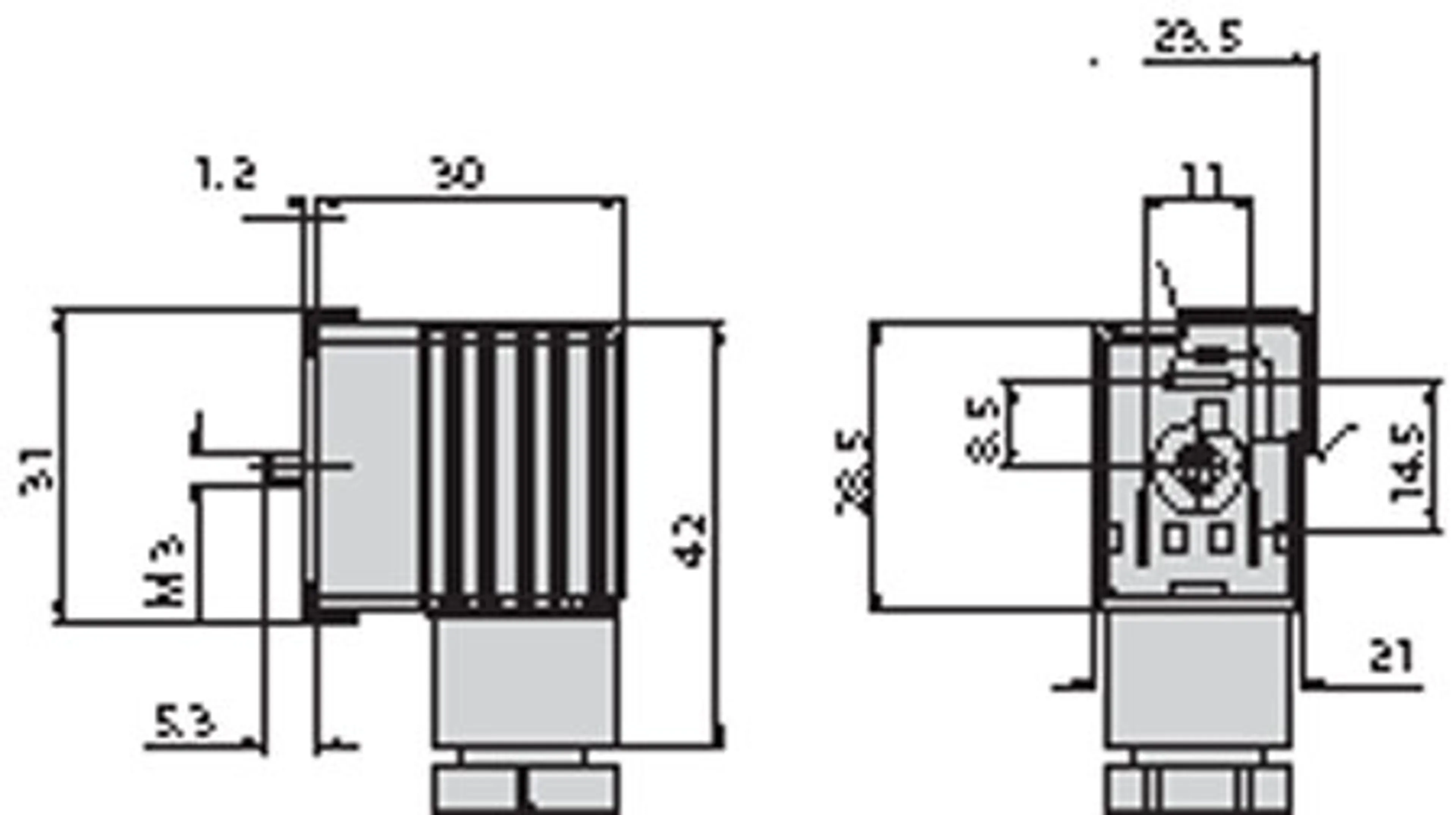 HC22 - DIN 43650-B connector