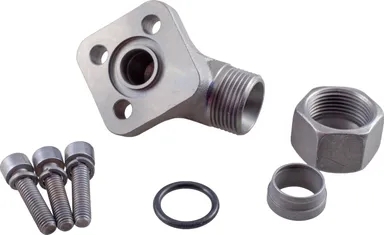 HPL - Liitäntälaippa 90° putkitartunnalla