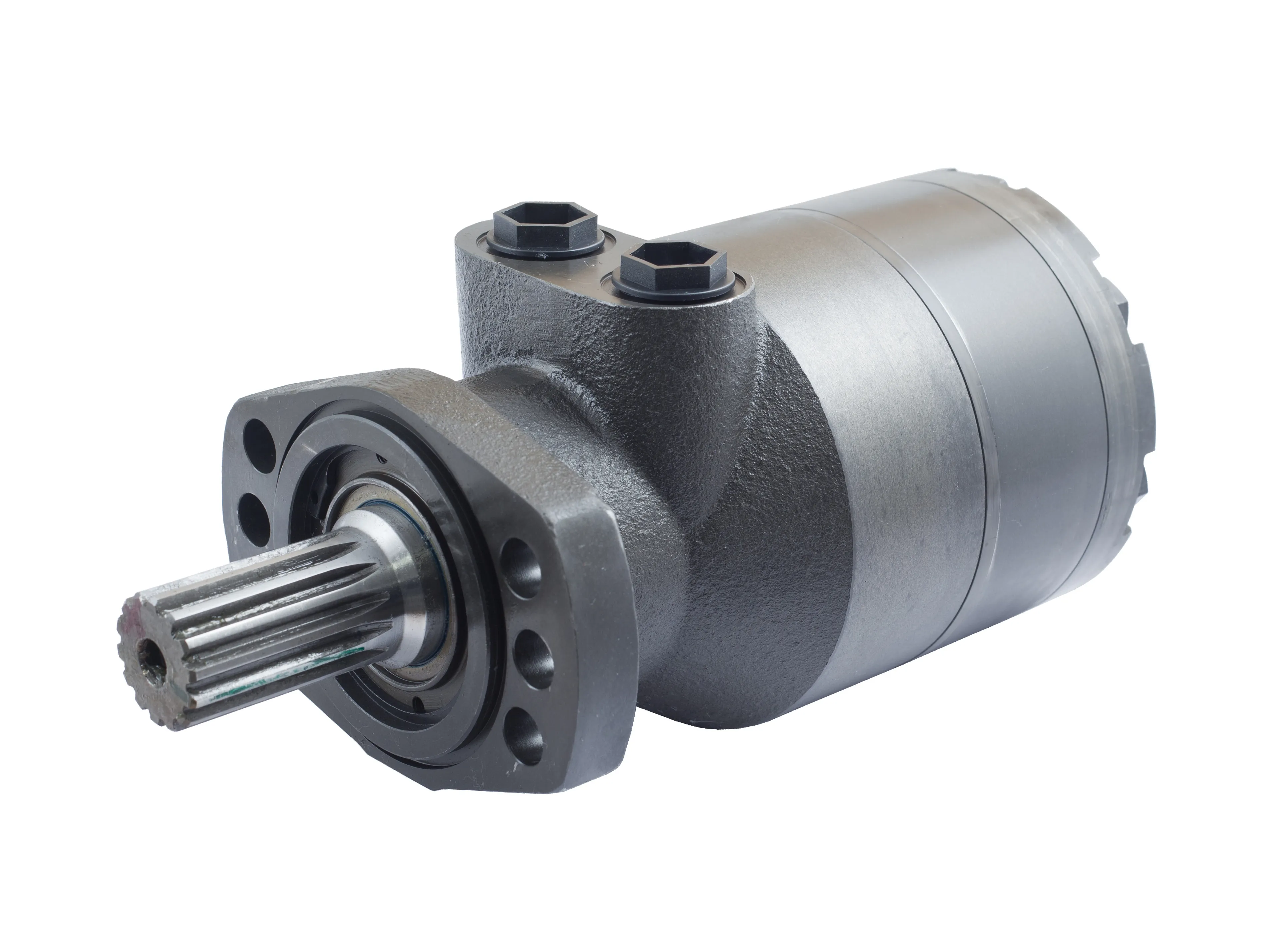 HWF - Hydraulmotor med 14-spårig splinesaxel och oval magnetoinfästning