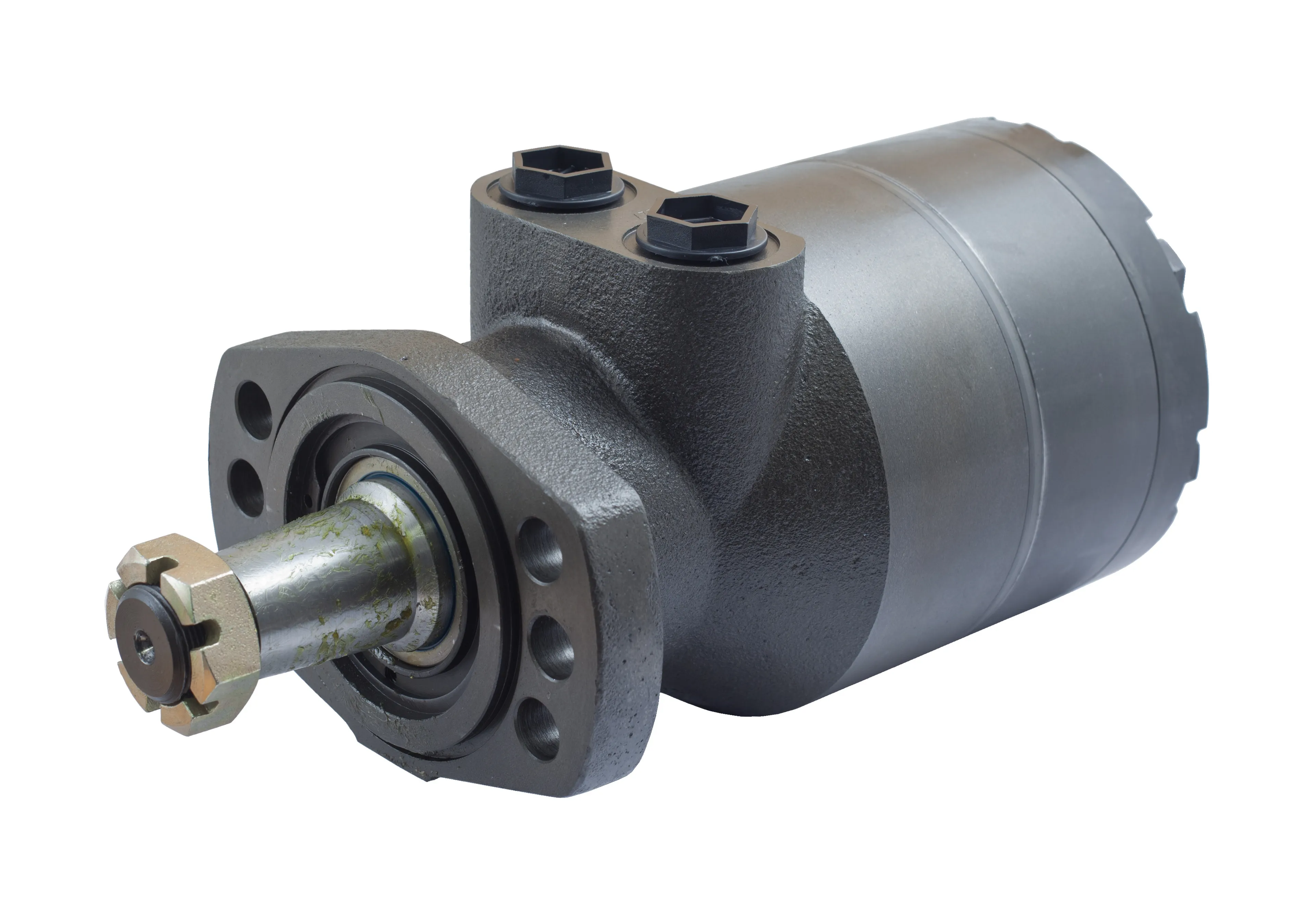 HWF - Hydraulmotor 1:8 1 1/4" konisk axel med oval magnetofläns