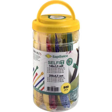 JSS-MIX800-COLOR - Cable tie mix color