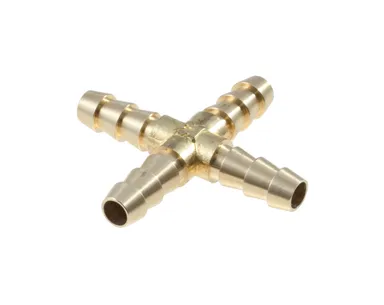 K - Cross Connector Brass