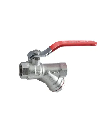 KMTF - Ball valve brass with strainer