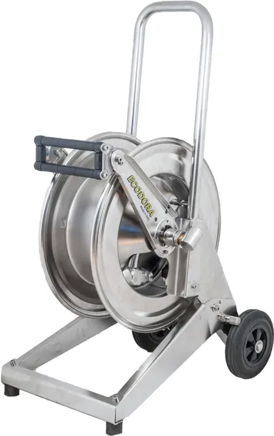 Hose reel cart SS - AISI 316 open 100bar
