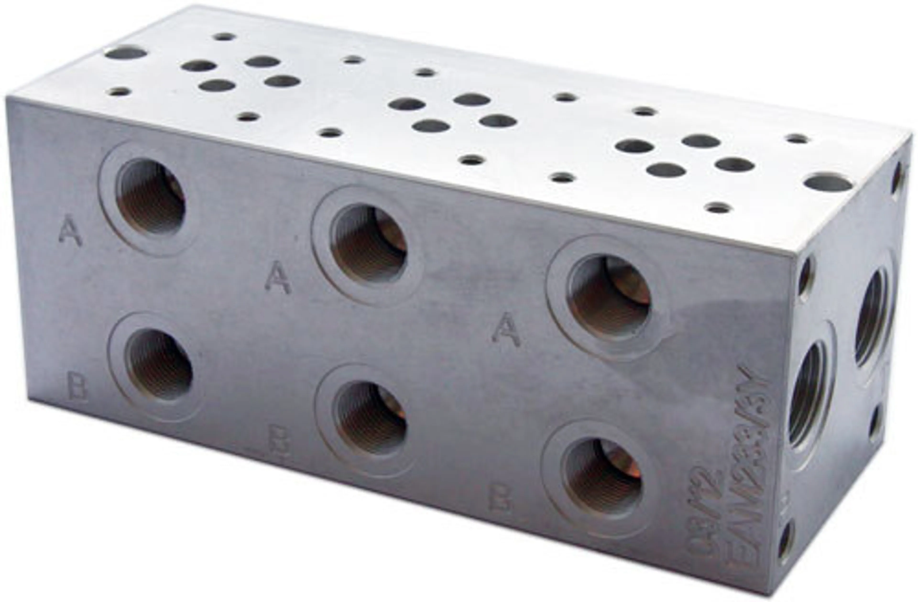 Bottenplattor Cetop 3 / NK6, aluminium, parallellkopplade