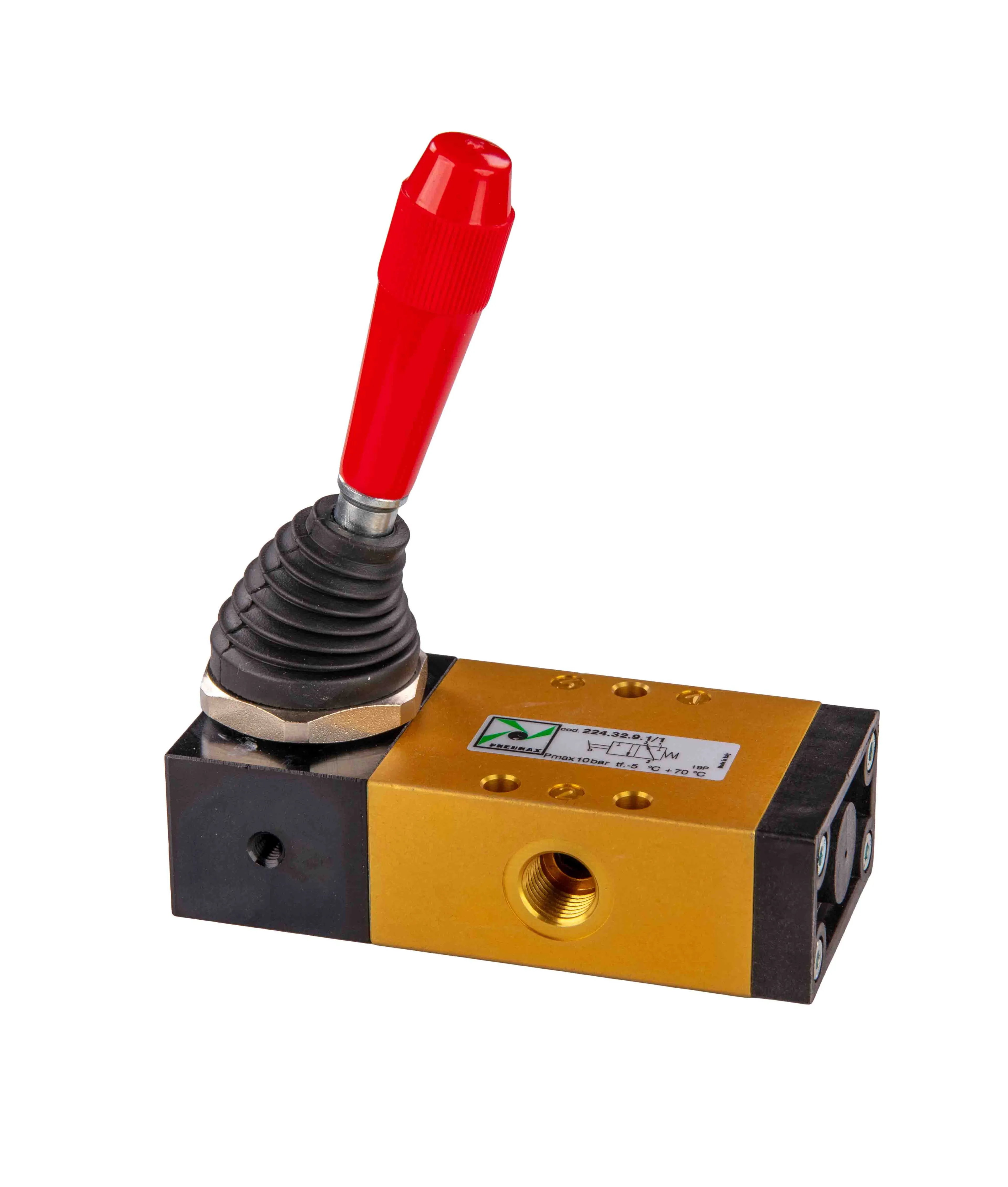 3/2-ventil spak 90° 2-lägen 1/4" Pneumax