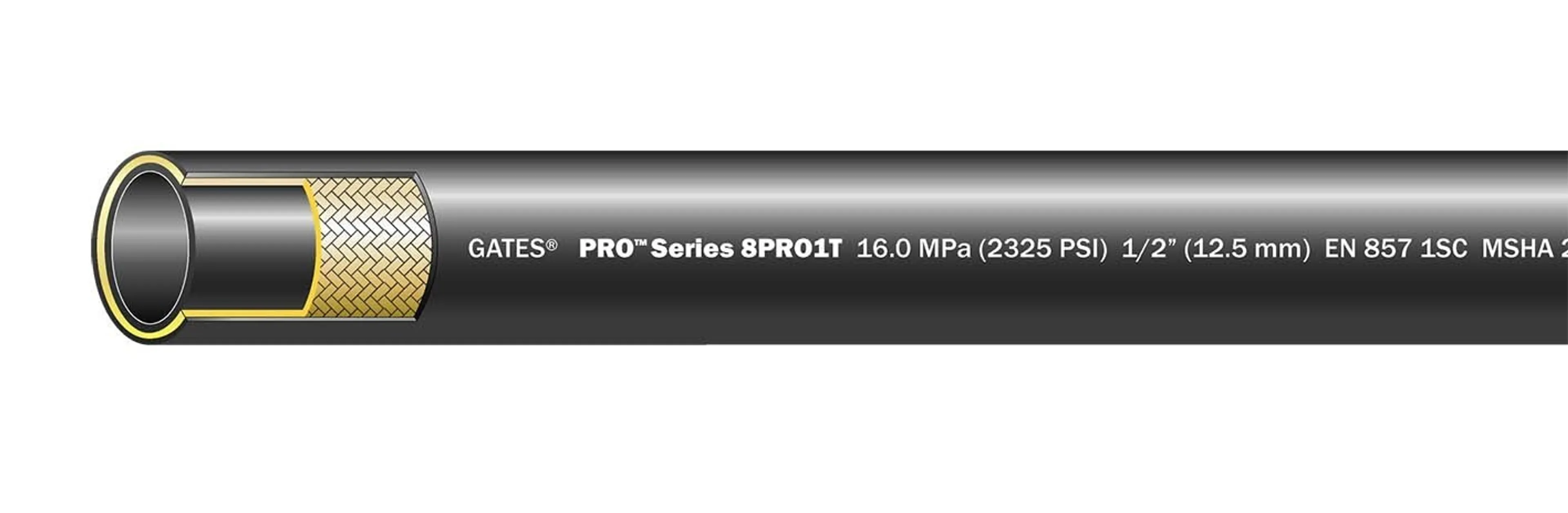 PRO1T - Enkelstålflätad slang 1SC