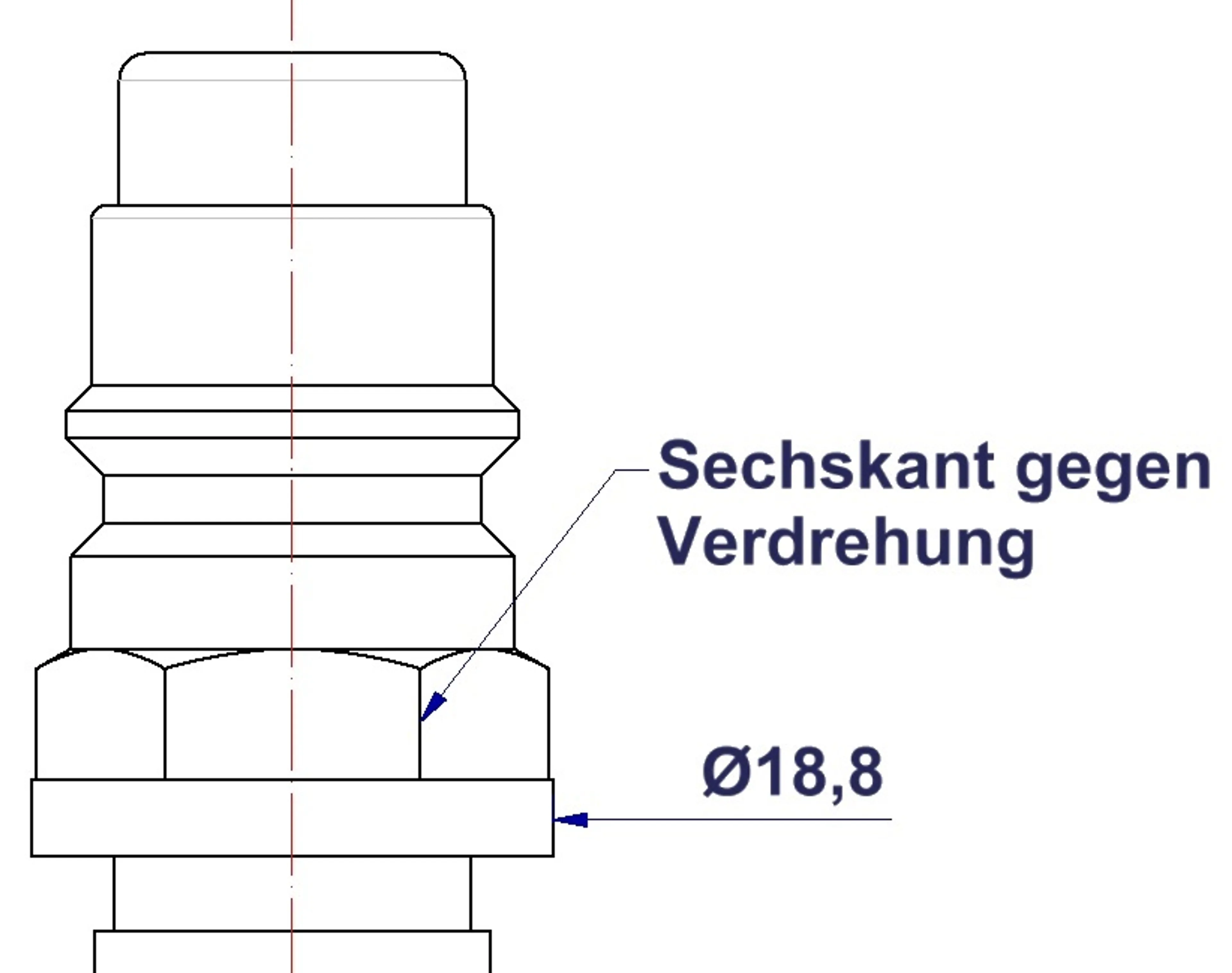 STEINCO 161 - Connector body with female thread