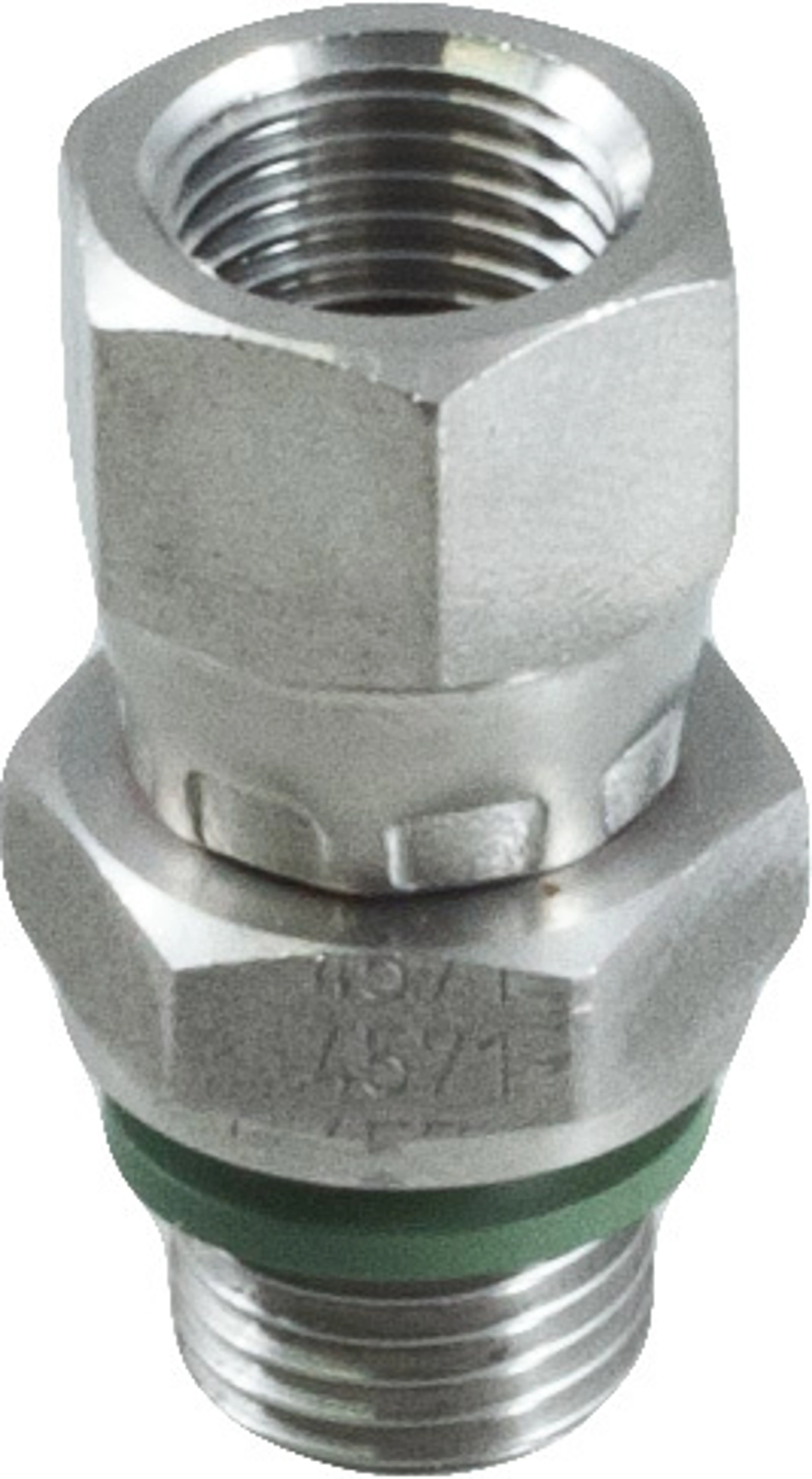 SS4110 - Nippel BSP utv. / UNF inv. syrafast