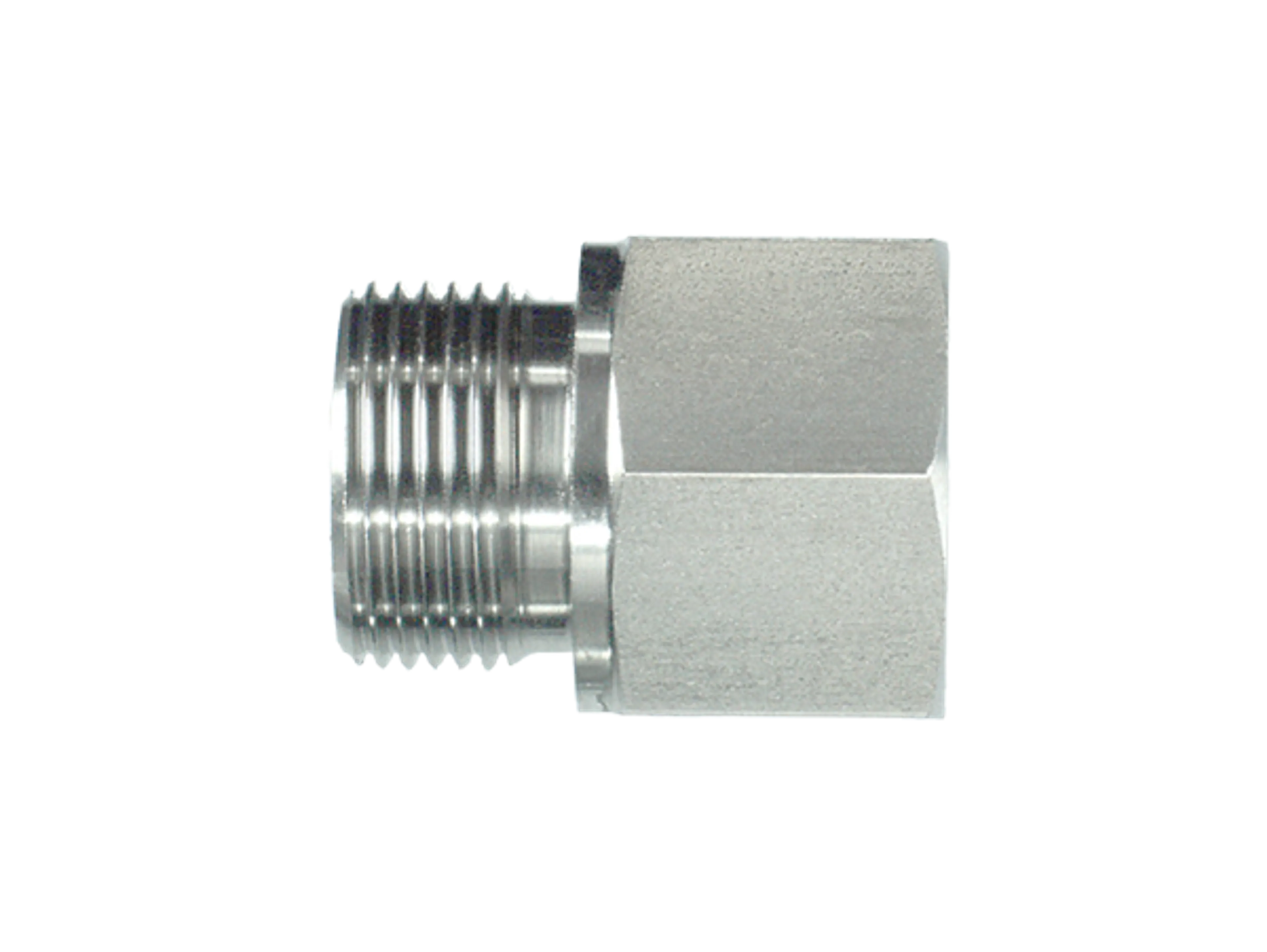 SS4371 - Nippel BSP utv. / NPT inv. syrafast