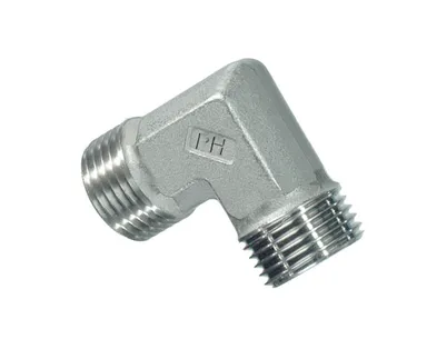 SS4491 - 90º BSP adapter male stainless steel