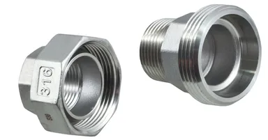 SS61 - Pipe union conical seat M/F