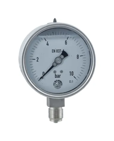 SSAG100 - 1/2” BSP - AISI 316 pressure gauge vertical connection