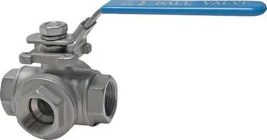 SSKMKL - Ball valve, AISI 316 3-way L-port