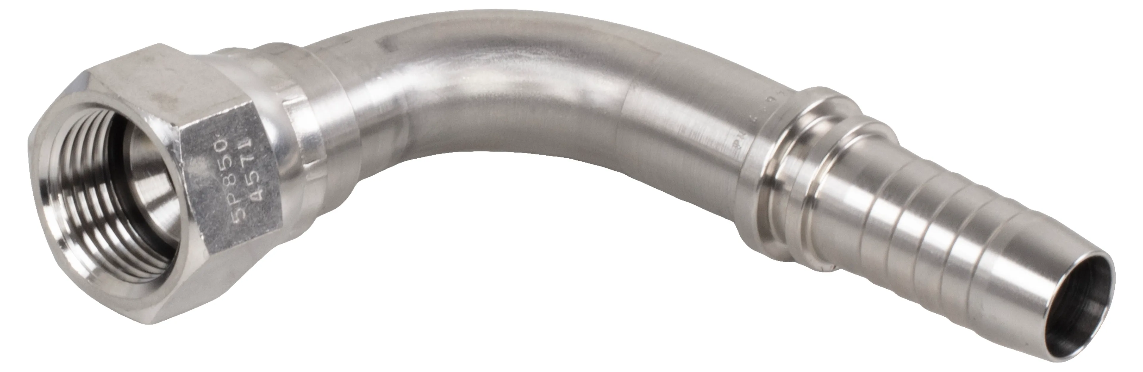 SSP059- JIC inv. 90° slangnippel syrafast