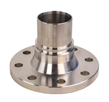SSSELL - DIN-flange with clamp hose tail stainless steel