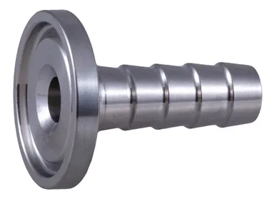 TRIKA - Mini clamp fitting with hose tail AISI316