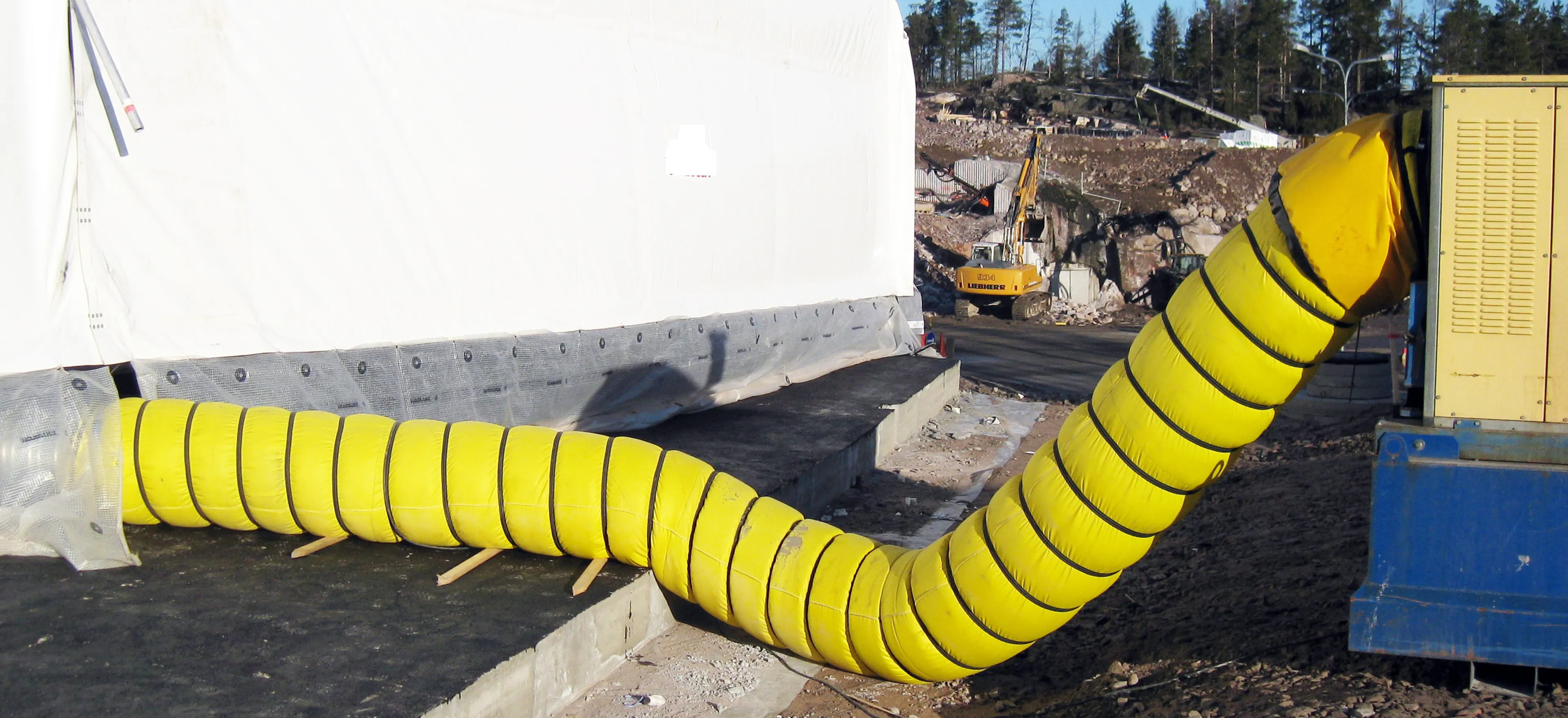 VENTPRO - lämmitysletkut laukussa