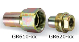 Quick couplings with threaded actuation